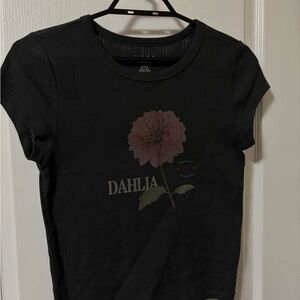 American Eagle Outfitters Black Textured Tee